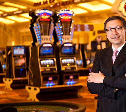 Mr Francis Lui, Vice Chairman of Galaxy Entetainment Group, on the floor of Galaxy Macau the day he was interviewed by World Gaming magazine