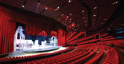 The 1,500 seat Newport Performing Arts Theatre