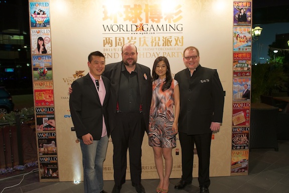 From left to right: WGM VP of Marketing Jeff Ng, WGM Editor-in-Chief James Potter, WGM VP of Chinese Content Sophie Hu, and WGM CEO Andrew W Scott (photo: Long Guan)