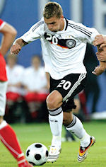 German attacking talent Lukas Podolski