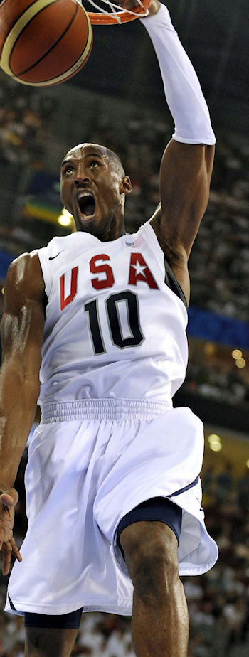 Team USA's Kobe Bryant