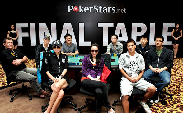 The 2012 Macau Poker Cup Championship final table.