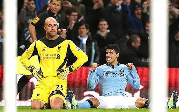 Agüero scored a superb strike against Liverpool to salvage a draw for City.