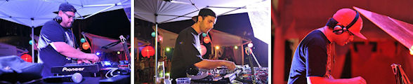 From left to right: 以色列电音DJ、DJ Datsik引起群情振奋、美国DJ奇才Junior Sanchez