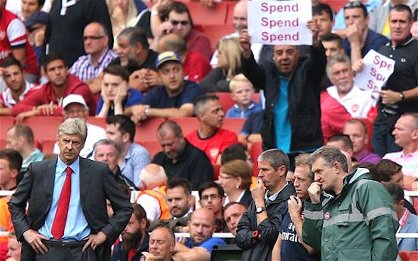 Arsenal fans have lost patience with the club in the transfer market