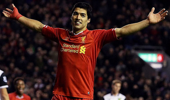 Luis Suárez scored again against West Ham United 