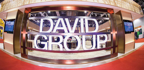 David Group's stand at the show was more like a well furnished office than a temporary show stand