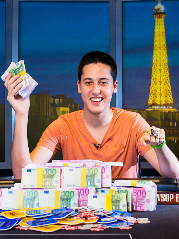 Adrian Mateos picked up €1 million after winning the WSOPE Main Event