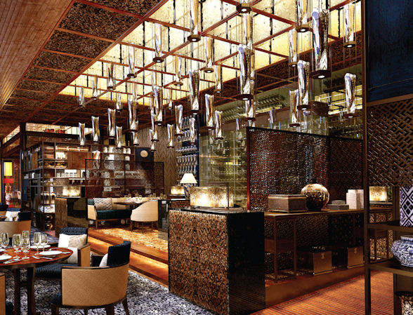 Cantonese restaurant Lai Heen is located on the 51st floor of the Ritz-Carlton