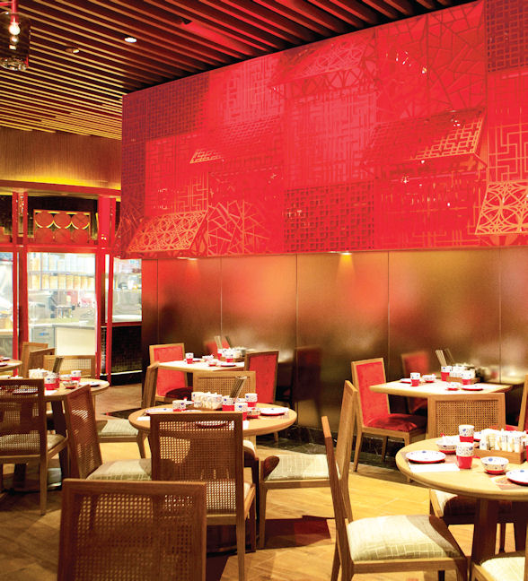 Watch the chefs in action at the Noodle Kitchen, located directly off the main gaming floor