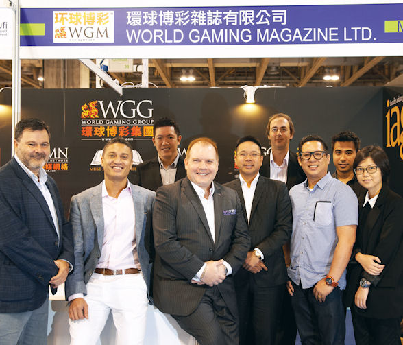 The World Gaming Group team at our G2E Asia booth!