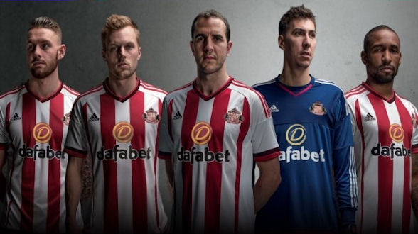Dafabet will adorn Sunderland's new kit in the upcoming English Premier League season