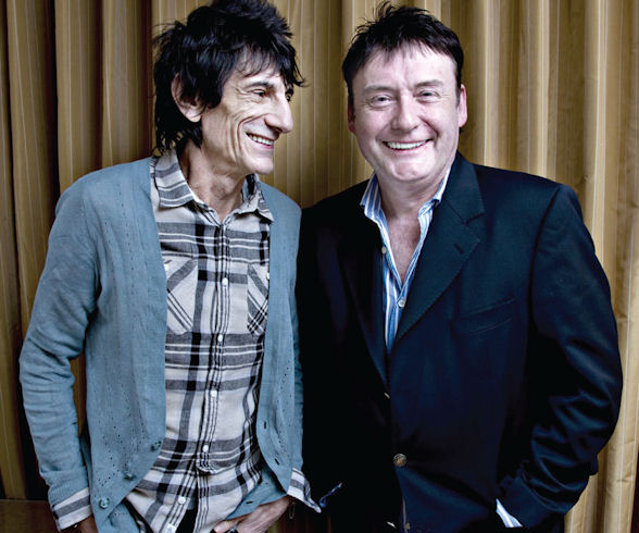 Jimmy White is good friends with Ronnie Wood (left), legendary guitarist of The Rolling Stones