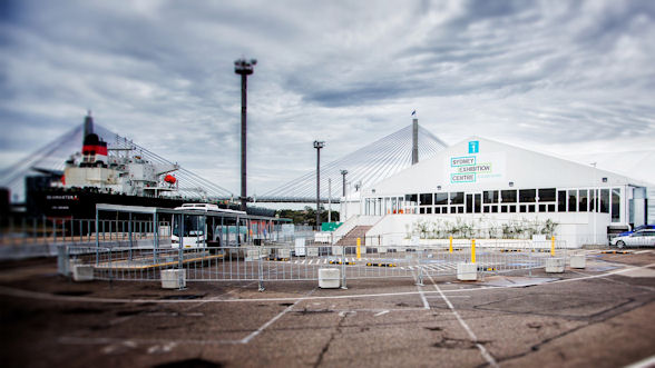 [b]The temporary Sydney Exhibition Centre at Glebe Island[/b]